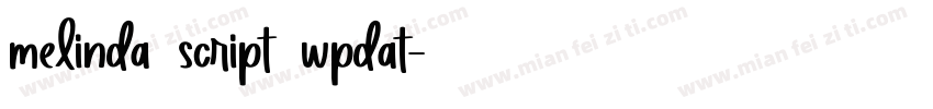 melinda script wpdat字体转换